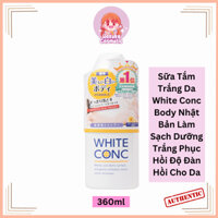 Sữa Tắm Trắng Da White Conc Body Vitamin C Nhật Bản Làm Sạch Dưỡng Trắng Cho Da Cơ Thể 360ml