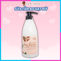 Sữa tắm trắng dưỡng ẩm mềm mịn da chính hãng RIORI HANA - Chiết suất bơ hạt mỡ - Nourishing Shea Butter Body Shower 750g