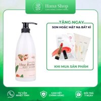 Sữa Tắm Trắng Dưỡng Ẩm Mềm Mịn Da RIORI HANA - Chiết Xuất Bơ Hạt Mỡ- Nourishing Shea Butter Body Shower – 750g