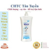 Sữa tắm trắng Witchi tinh chất sữa Dê Chai 1.2Kg - Làn da sáng đẹp & trắng tự nhiên