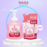 Sữa tắm trẻ em Arau Baby Nhật Bản 450ml (Dạng bình)