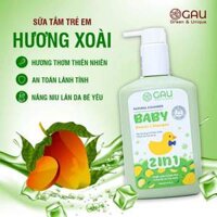 Sữa tắm trẻ em chiết xuất dâu tằm, lá đu đủ, trà xanh – Hương Xoài 250ml