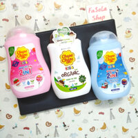 Sữa tắm trẻ em CHUPA CHUPS 250ml / 600ml Thái Lan kid toàn thân head to toe kẹo dâu cherry strawberry organic bath wash