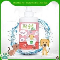 SỮA TẮM TRỊ VE RẬN BỌ CHÉT CHO THÚ CƯNG CHÓ MÈO Pet Gel Plus Chai 500ml Thương hiệu Thái Lan