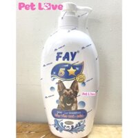Sữa tắm trị ve rận, bọ chét, khử mùi, mượt lông (Fay 5 sao, 800ml)