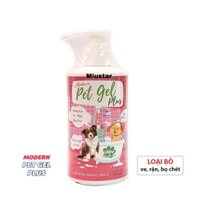 SỮA TẮM TRỊ VE RẬN MODERN PET GEL PLUS DÀNH CHO CHÓ MÈO 500ml