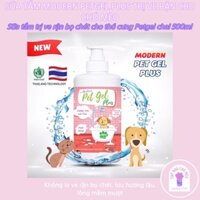 SỮA TẮM TRỊ VE RẬN MODERN PETGEL PLUS CHO CHÓ MÈO CHAI 500ML - TRỊ VE RẬN CHO THÚ CƯNG
