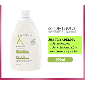 Sữa tắm trị mụn lưng ngực, trị viêm lỗ chân lông Aderma - 500ml