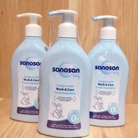 Sữa tắm và dưỡng cho bé Sanosan baby wash & care 200ml an toàn cho da bé