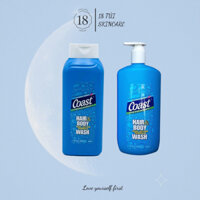 Sữa Tắm Và Gội Dành Cho Nam Coast Classic Hair & Body Wash của Mỹ - 946ml