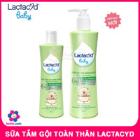 Sữa tắm và gội trẻ em từ sơ sinh LACTACYD MILKY chai 250ML, không cay mắt cho bé