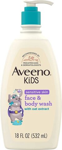 Sữa tắm và rửa mặt cho bé Aveeno Kids' Face and Body Wash 18Oz 532ml
