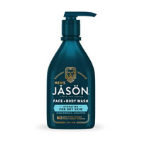 Sữa tắm và rửa mặt JASON MENS FACE  BODY WASH HYDRATING FOR DRY SKIN OCEAN MINERALS  EUCALYPTUS