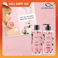 Sữa tắm và sữa dưỡng thể Love Beauty & Planet làm sáng da với 100% tinh dầu hoa hồng Bulgaria 400ml - Thái Lan
