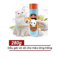 Sữa Tắm Và Xả Cho Mèo Lông Trắng Lee&Webster Hàn Quốc 280g - Giữ Lông Không Ố Màu