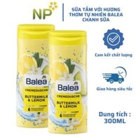 Sữa Tắm Với Hương Thơm Tự Nhiên Balea – Chai 300ml – Chanh sữa