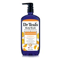 SỮA TẮM VỚI MUỐI EPSOM NGUYÊN CHẤT KẾT HỢP TINH DẦU CAM QUÝT VÀ VITAMIN C, GIÚP LÀM SÁNG DA TẨY TẾ BÀO CHẾT DR TEAL'S BODY WASH WITH PURE EPSOM SALT VITAMIN C & CITRUS ESSENTIAL OILS ( CHAI 710ML )