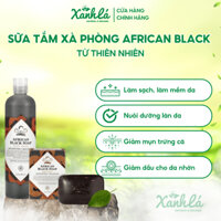 Sữa Tắm Xà Phòng Đen Nubian Heritage African Black Soap Body Wash Từ Thiên Nhiên Chai 384ml