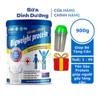 Sữa tăng cân BigWeight Protein 900g, Sữa tăng cân cho người gầy, Sữa tăng cân cho bé từ 1 tuổi và người lớn
