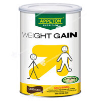 Sữa Tăng Cân Cho Người Gầy Appeton Weight Gain Powder Adult, Vị Socola, Lon 450g