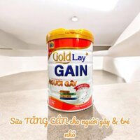 Sữa tăng cân hiệu quả cho người gầy và trẻ nhỏ Goldlay gain lon 900g