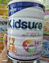 Sữa tăng cân Kidsure cho bé suy dinh dưỡng từ 1-6 tuổi hộp 900g date 2020