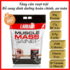 Sữa tăng cân Muscle Mass Gainer 12Lbs (5.44Kg)