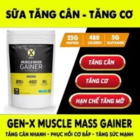 Sữa Tăng Cân Muscle Mass Gainer Gen- X ( túi 750g ) MUA [COMBO 2TÚI + 1BÌNH LẮC]