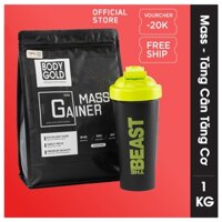 Sữa Tăng Cân Nạc - Tăng Cơ - Super Mass Gainer Body Gold - Túi 1,5KG + Tặng bình lắc Shaker