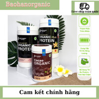 Sữa tăng cân tăng cơ Organic Protein Plus tặng cacao đường ăn kiêng 500g Việt nhật Organic