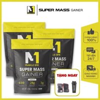 Sữa tăng, cân tăng cơ, Super mass gainer MUSCLE ONE 3.6kg ( combo 3 túi tặng bình lắc) - Muscle_Whey1