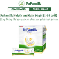 Sữa tăng cân và chiều cao cho trẻ PaPamilk Heigth and Gain chứa Tổ Yến | Hộp 14 g