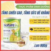 Sữa tăng chiều cao Nature IQ Grow Plus 900g cho bé từ 1 đến 18 tuổi, Sữa phát triển chiều cao và trí não