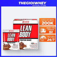 Sữa Tăng Cơ Cho Người Tập Gym Bữa Phụ Hoàn Hảo Lean Body 40 gói - Whey Protein Isolate - LeanBody