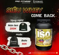 Sữa tăng cơ giảm mỡ Iso Sensation 93 Ultimate Nutrition kích thích tăng trưởng cơ nạc Hũ 910g - Chocolate - 2lbs