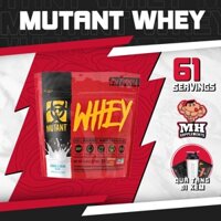 Sữa tăng cơ Mutant Whey Protein 5Lbs – 2.27kg, 63 lần dùng