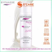 Sữa tẩy trang dịu nhẹ Byphasse Soft Cleansing Milk - Làm sạch, cấp ẩm cho da, duy trì độ đàn hồi, dạng nắp vặn 500ml