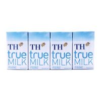 Sữa TH True milk ít đường 110ml vỉ 4