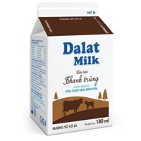 Sữa Thanh Trùng Dalat Milk Sô Cô La 180ml