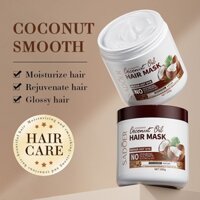 Sữa Thơm Dừa Dầu Xả Hương Vị Sữa Dừa Mặt nạ Tóc SADOER Cải Thiện Frizz Nourishes Mềm Bôi Trơn Mịn Dung Tích Lớn 500g
