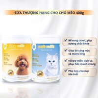 Sữa Thượng Hạng Chó Mèo  VY PET STORE Bổ Sung Dinh Dưỡng Cho Chó Mèo Bầu Mèo Con Tiêu Hoá Kém 400gr