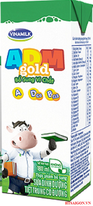 Sữa tiệt trùng ADM Gold Vinamilk thùng 48 hộp x 180ml