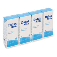 Sữa Tiệt Trùng Dalatmilk Ít Đường 180ml Date 6 Tháng