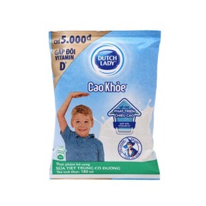 Sữa tiệt trùng Dutch Lady Cao Khoẻ bịch 180ml