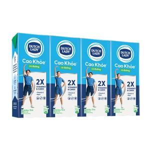 Sữa tiệt trùng Dutch Lady Cao khỏe lốc 4 hộp x 170ml