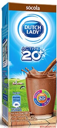 Sữa tiệt trùng Hà Lan Active 20+ 180ml socola