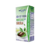 Sữa tiệt trùng Matcha Socola Mộc Châu Milk (180mlx48) Thùng 48 hộp