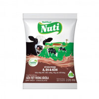 SỮA TIỆT TRÙNG NUTI BỊCH SOCOLA 220ML