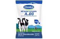 Sữa tiệt trùng Vinamilk Không đường bịch 220ml