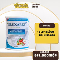 Sữa tiểu đường Gluzabet lon 650gr có 3 vị - hỗ trợ ổn định đường huyết, ăn ngon ngủ ngon